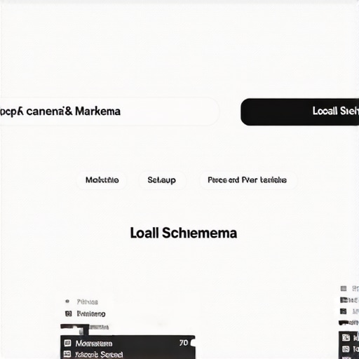 Website code with schema markup for local business