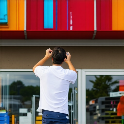 Photographer taking photos of a North Las Vegas business storefront
