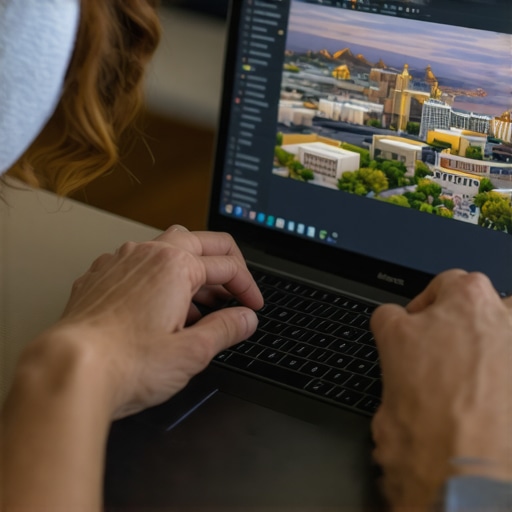 Analyzing Local SEO Data in North Las Vegas Person reviewing local SEO analytics on a laptop with North Las Vegas scenery