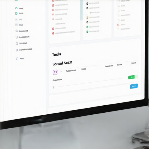 Digital SEO workspace with analytics and citations tools Computer screen displaying SEO dashboards, citations, and review management tools for local business SEO in North Las Vegas.