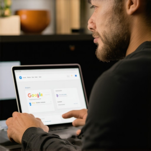 Optimizing GMB Profile in North Las Vegas Business owner working on Google My Business listing in North Las Vegas