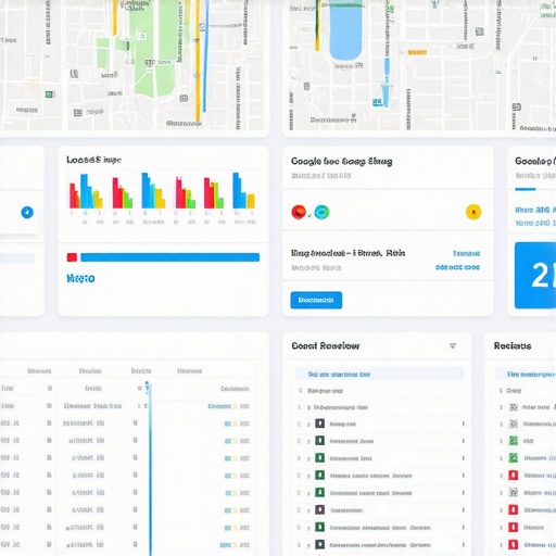 Digital marketing dashboard showing local SEO analytics for North Las Vegas businesses.
