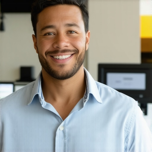 Business owner editing Google My Business listing on a computer
